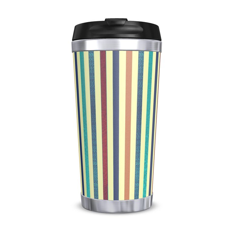 Striped Travel Mug