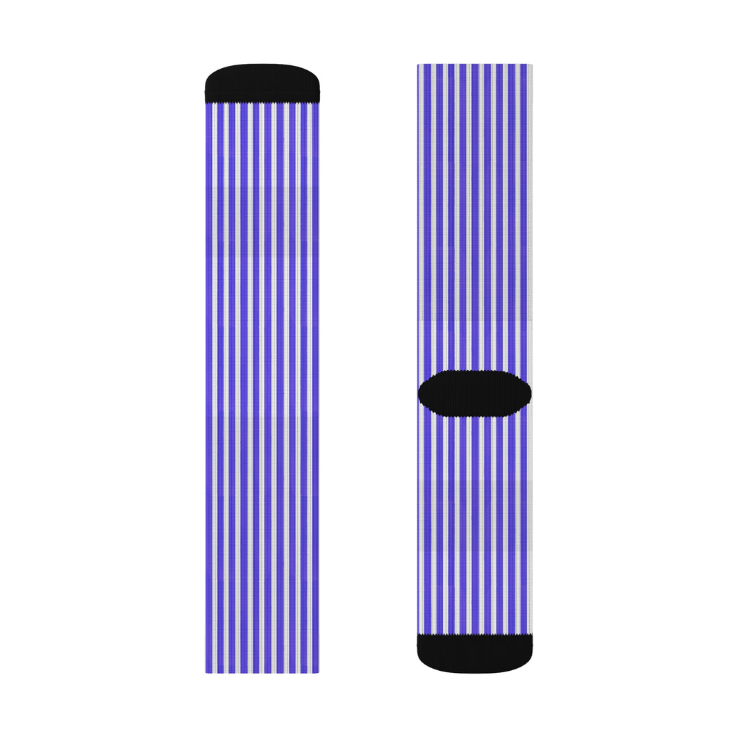 Funky Purple Striped Socks