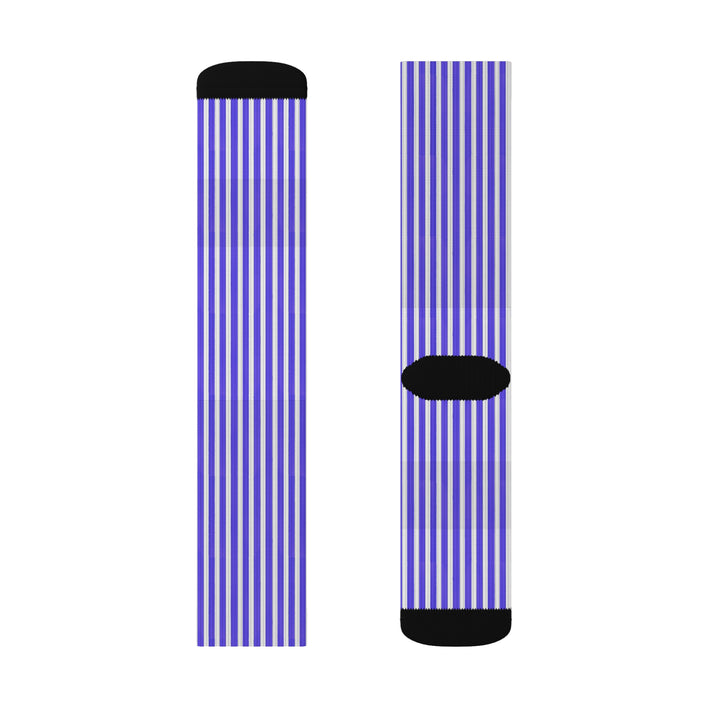 Funky Purple Striped Socks