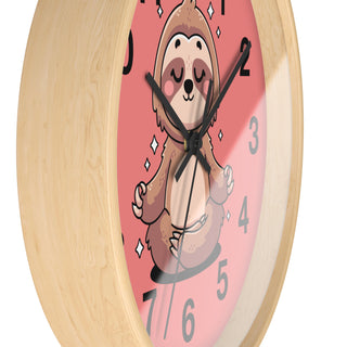 Cute Sloth Meditative Wall Clock – Relaxing Home Décor for Animal Lovers