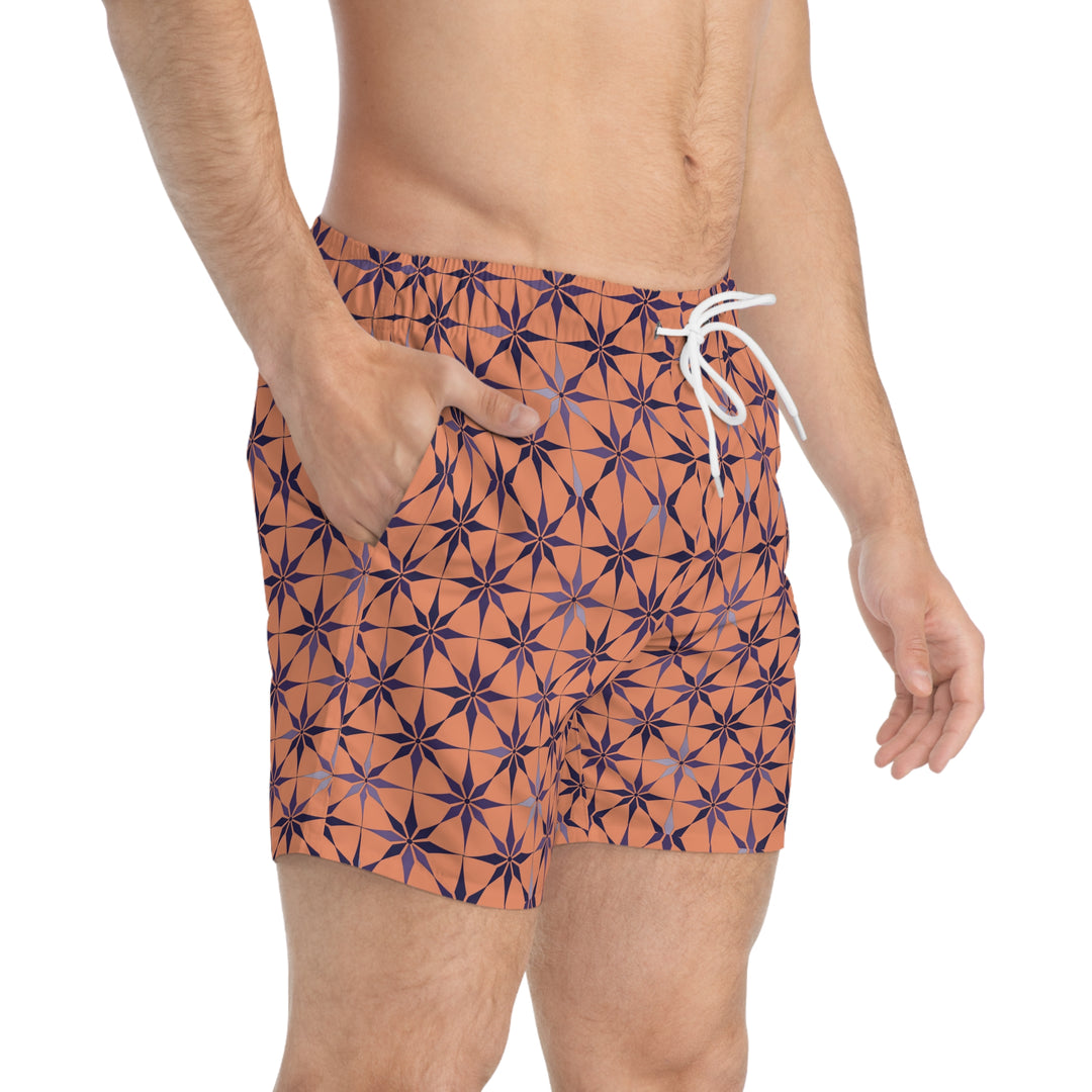 Vibrant Printed Swim Trunks