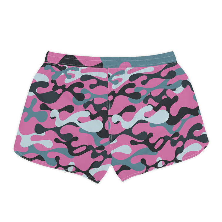 Grey Pink Camo Casual Shorts