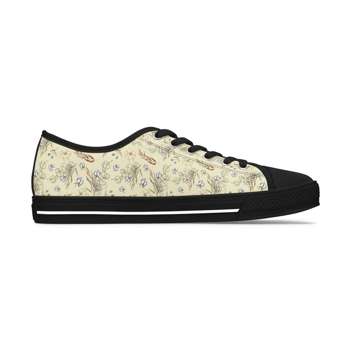 Rizzlly Low Top Sneakers - Beige Floral - Rizzlly