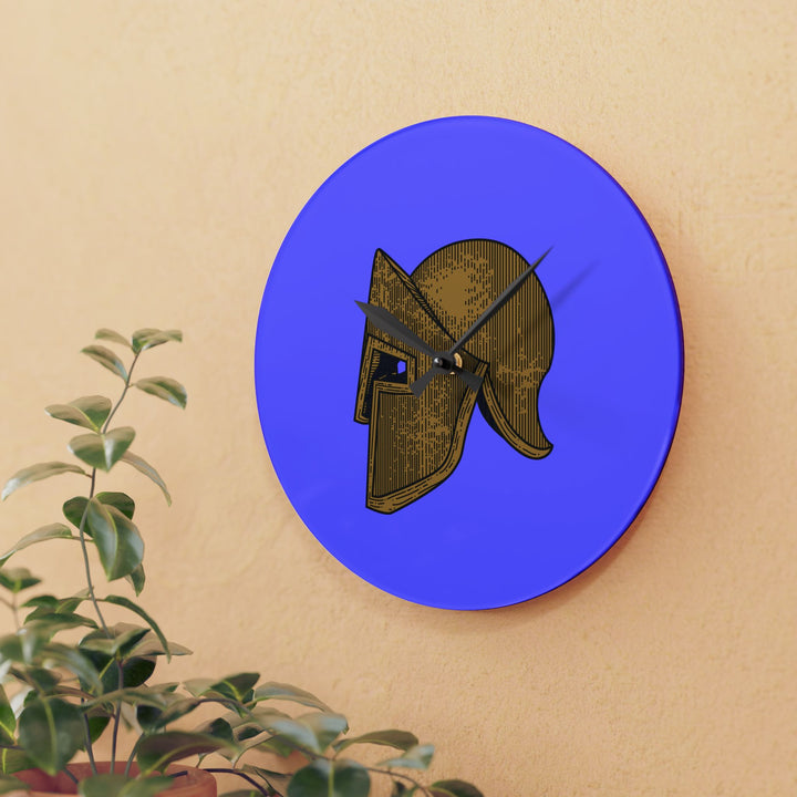 Spartan Helmet Acrylic Wall Clock