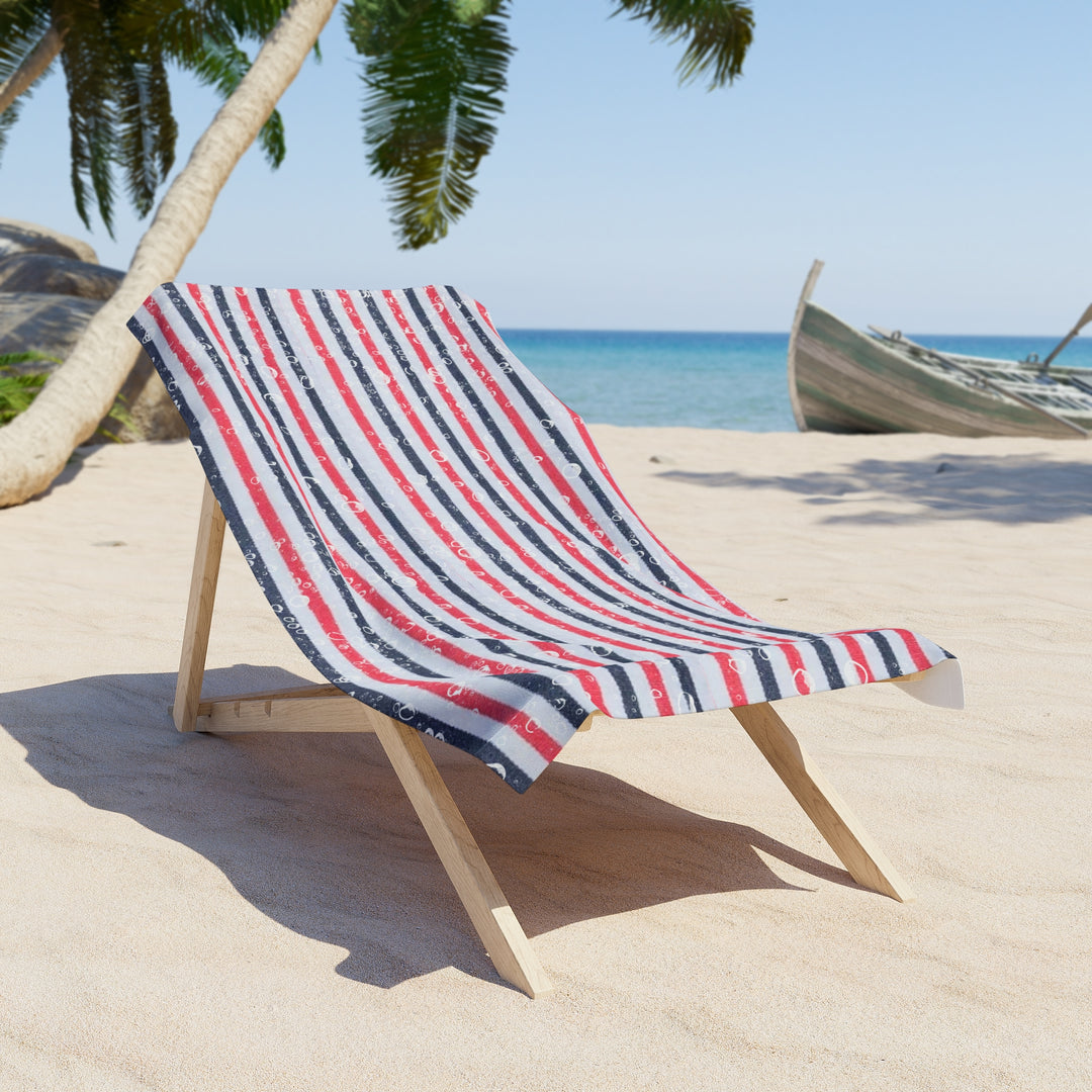Vibrant Striped Beach Towel