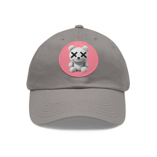 Dad Hat with Leather Patch (Round)