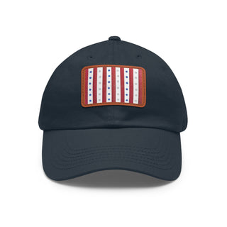 Patriotic Dad Hat with Leather Patch – Perfect for Celebrations and Everyday Style