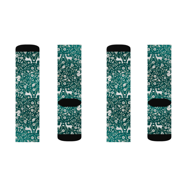 Whimsical Floral Sublimation Socks