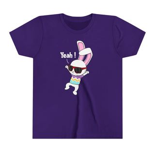 Cool Bunny Youth Tee - Fun Short Sleeve Shirt for Kids - Perfect for Birthdays and Celebrations!