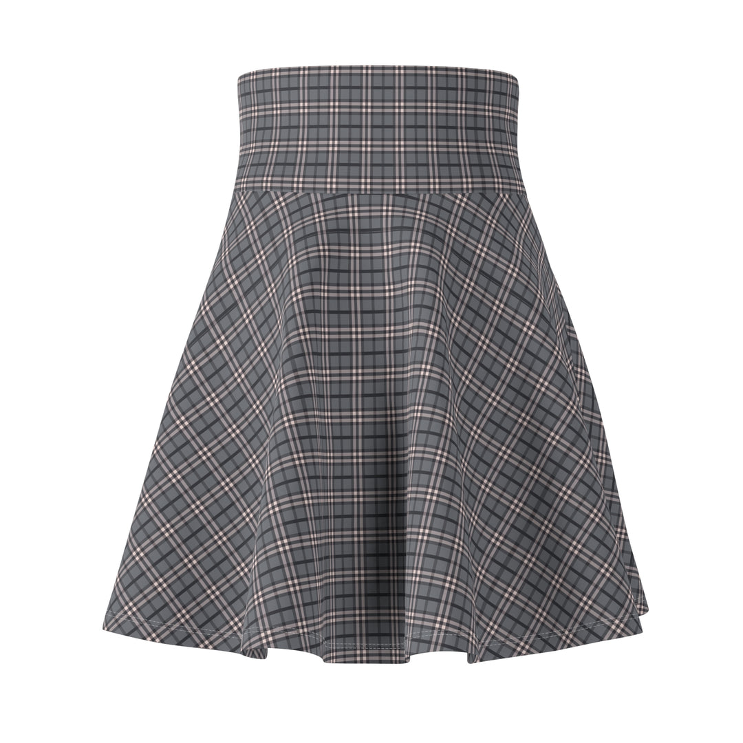 Plaid High-Waist A-Line Skirt - Rizzlly
