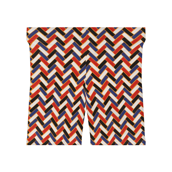 Zig Zag Colorful Biker Shorts