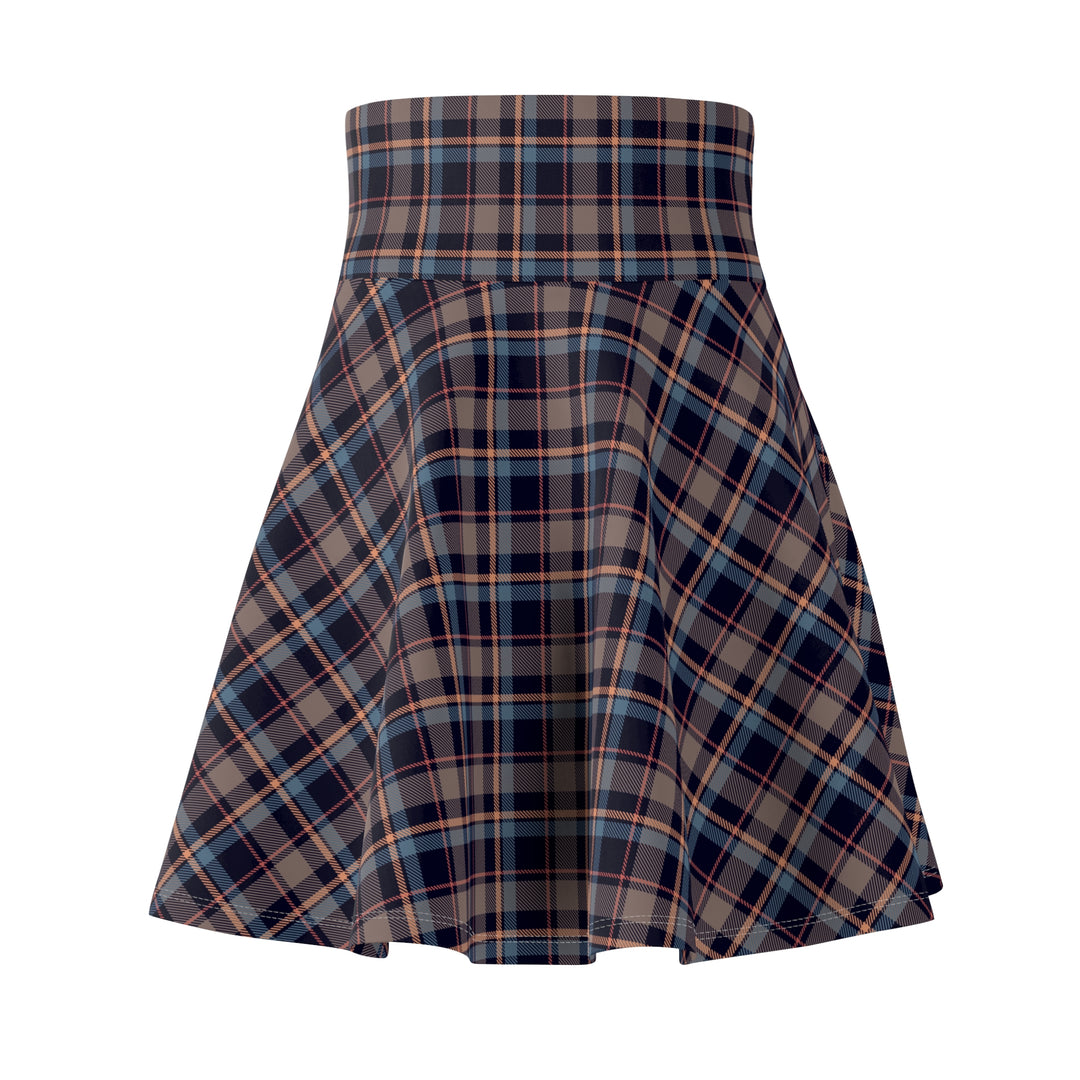 Bohemian Plaid Women's Skater Skirt - Rizzlly