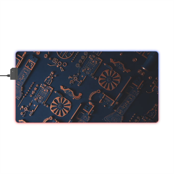 LED Gaming Mouse Pad - Illuminated Tech Design for Gamers