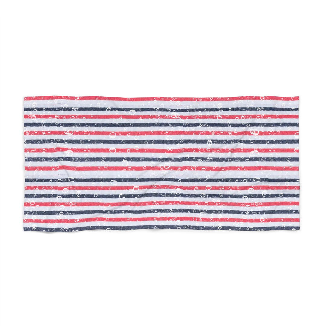 Vibrant Striped Beach Towel