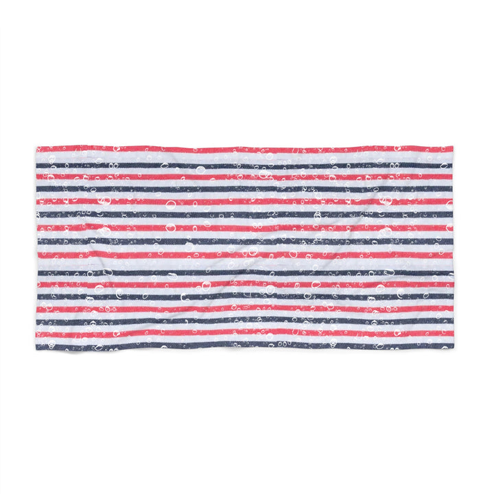 Vibrant Striped Beach Towel