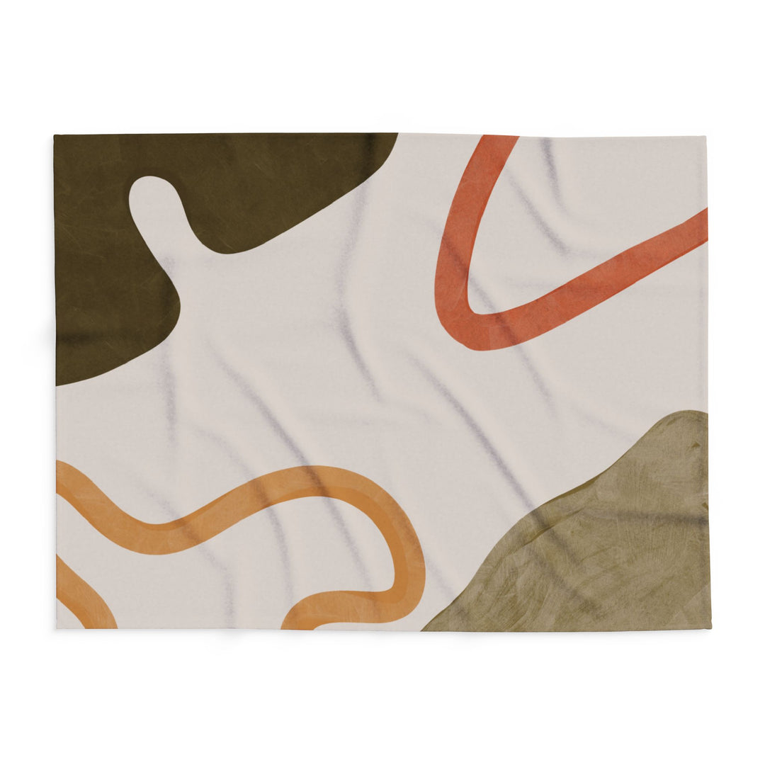 Modern Abstract Fleece Blanket