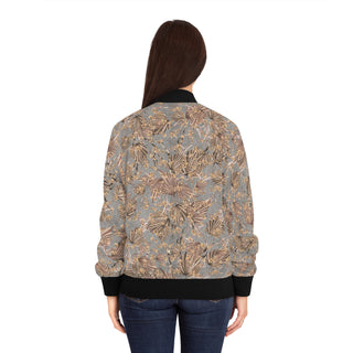 Floral Lightweight Women's Bomber Jacket - Stylish & Comfortable for Everyday Wear