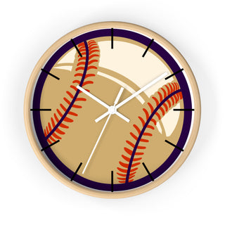 Baseball Wall Clock - Perfect Sports Decor for Fans & Players