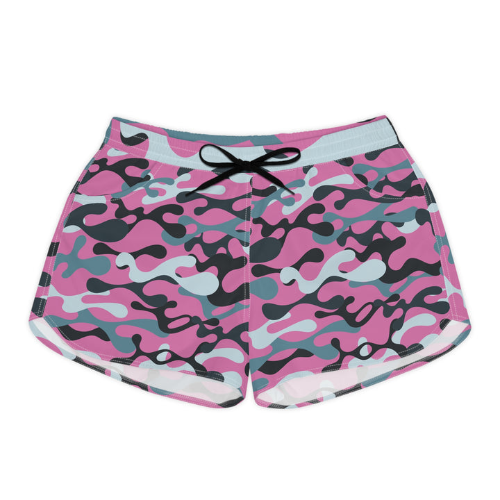 Grey Pink Camo Casual Shorts