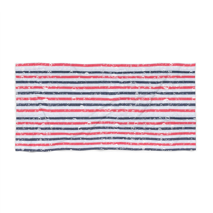 Vibrant Striped Beach Towel