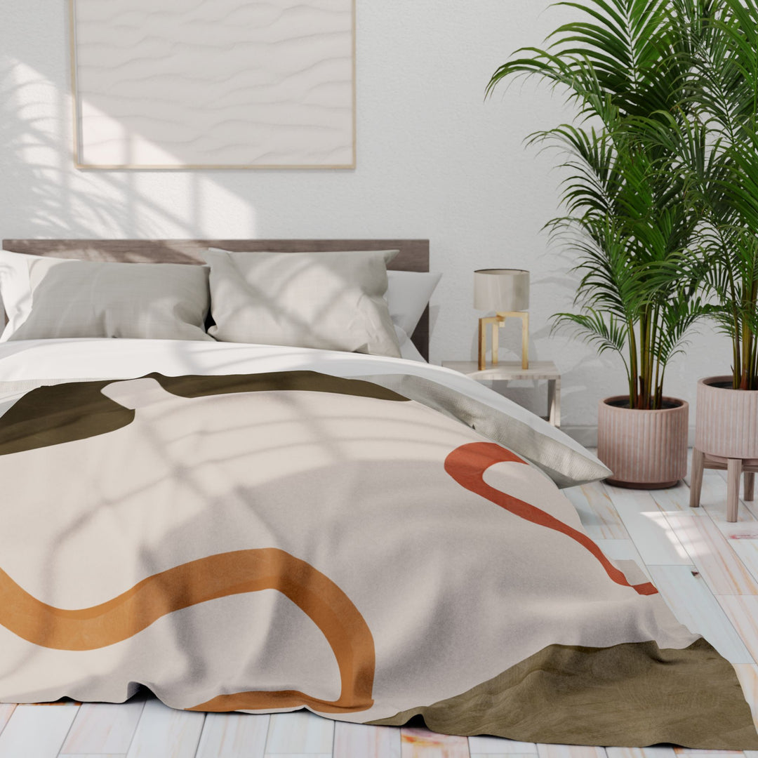 Modern Abstract Fleece Blanket