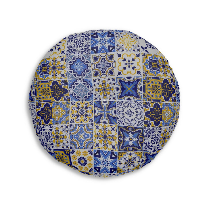 Porto Tufted Floor Pillow, Round