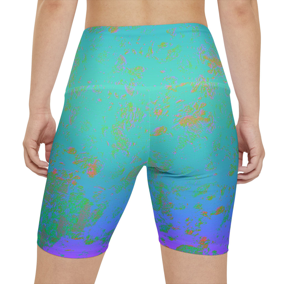Vibrant Mirage Teal Workout Shorts