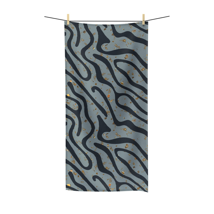 Abstract Ash Wave Towel