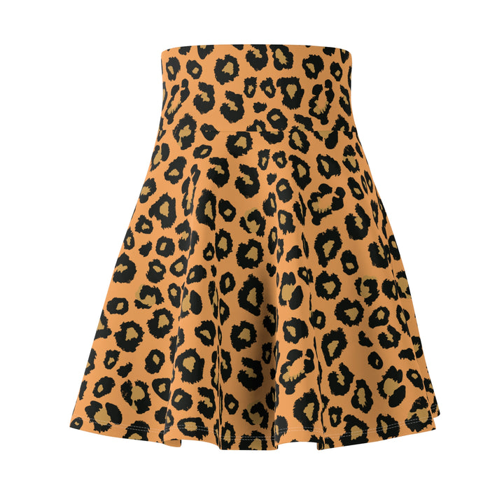 Leopard Print Women's Skater Skirt