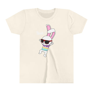 Cool Bunny Youth Tee - Fun Short Sleeve Shirt for Kids - Perfect for Birthdays and Celebrations!