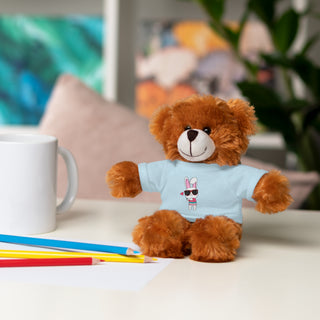 Cute Plush Bear with Custom Tee - Perfect Gift for Kids & Celebrations