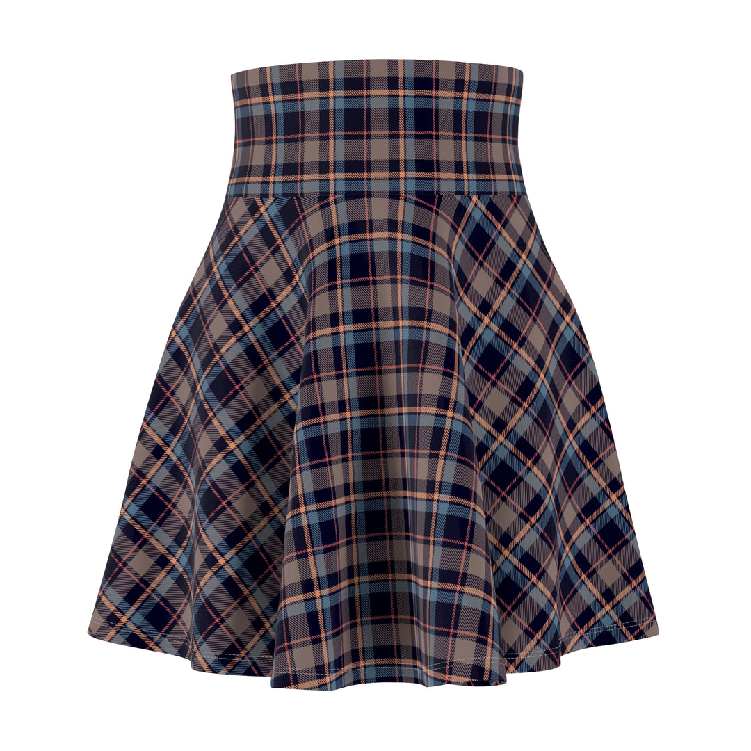 Bohemian Plaid Women's Skater Skirt - Rizzlly