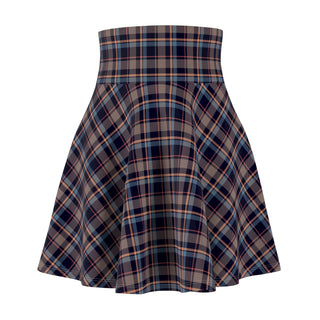 Bohemian Plaid Women's Skater Skirt - Perfect for Casual Outings and Festivals