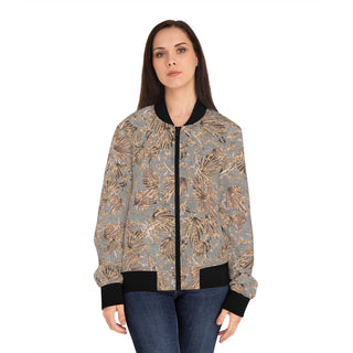 Floral Lightweight Women's Bomber Jacket - Stylish & Comfortable for Everyday Wear