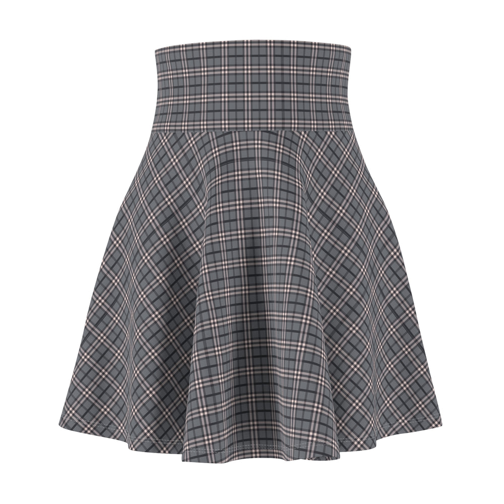 Plaid High-Waist A-Line Skirt - Rizzlly