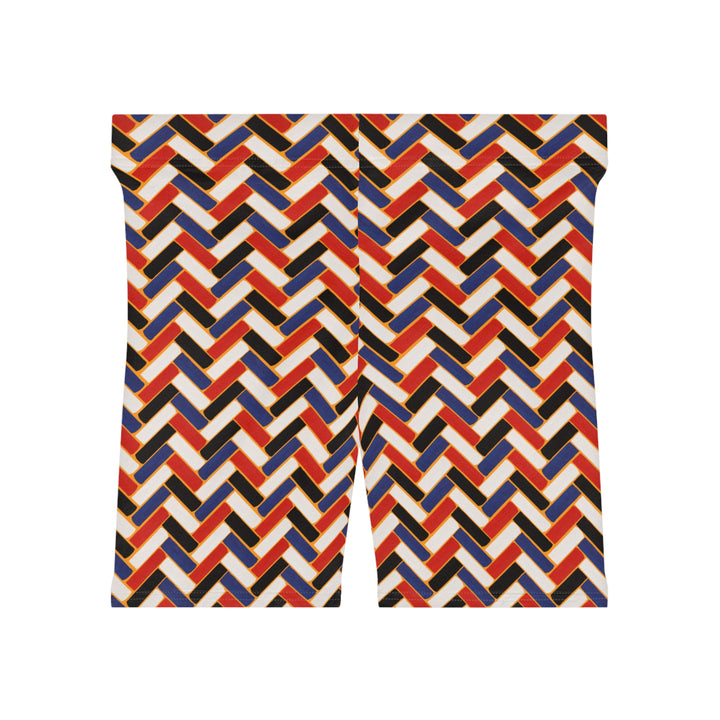 Zig Zag Colorful Biker Shorts