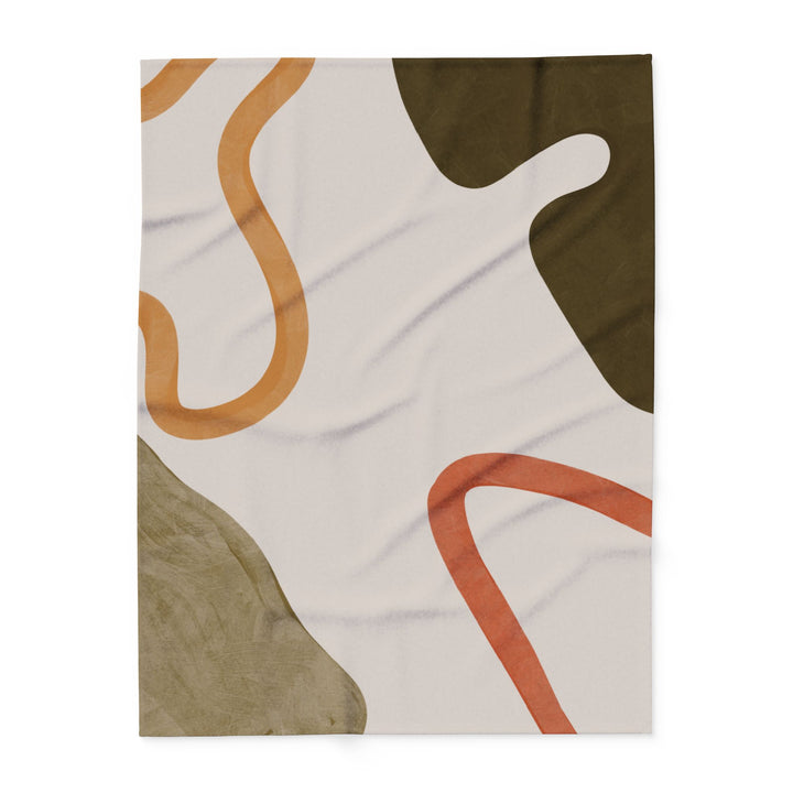 Modern Abstract Fleece Blanket