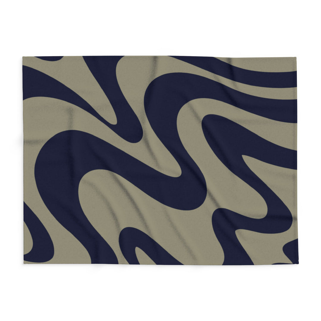 Abstract Wave Arctic Fleece Blanket