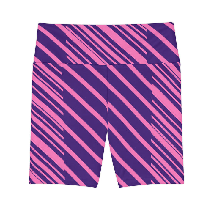Vibrant Striped Workout Shorts