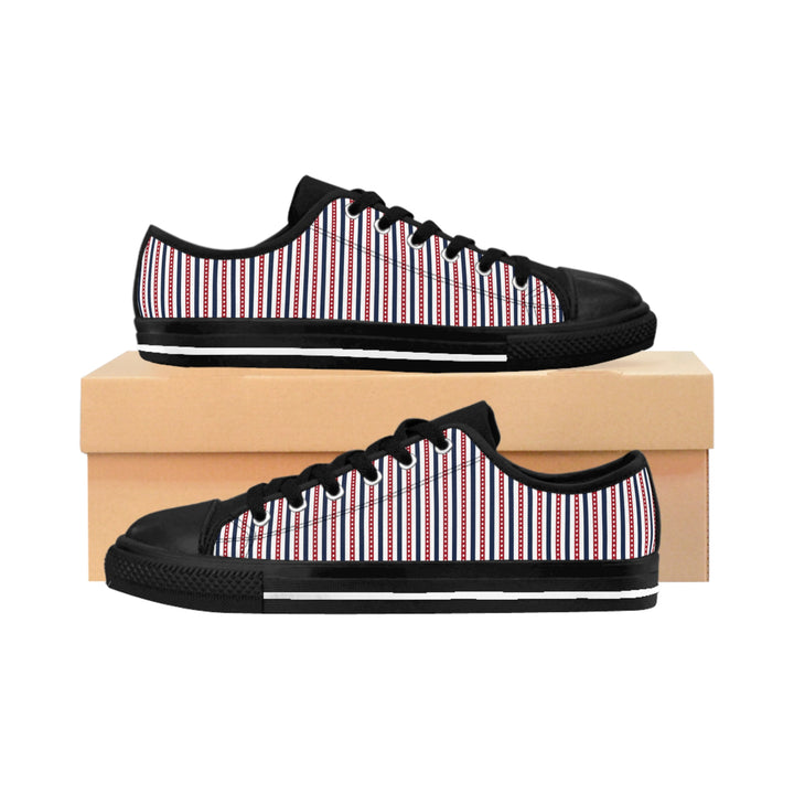 Stylish Striped Sneakers - Trendy Casual Footwear for Everyday Wear - Rizzlly