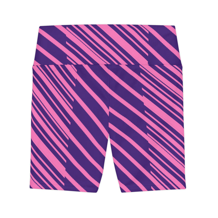 Vibrant Striped Workout Shorts