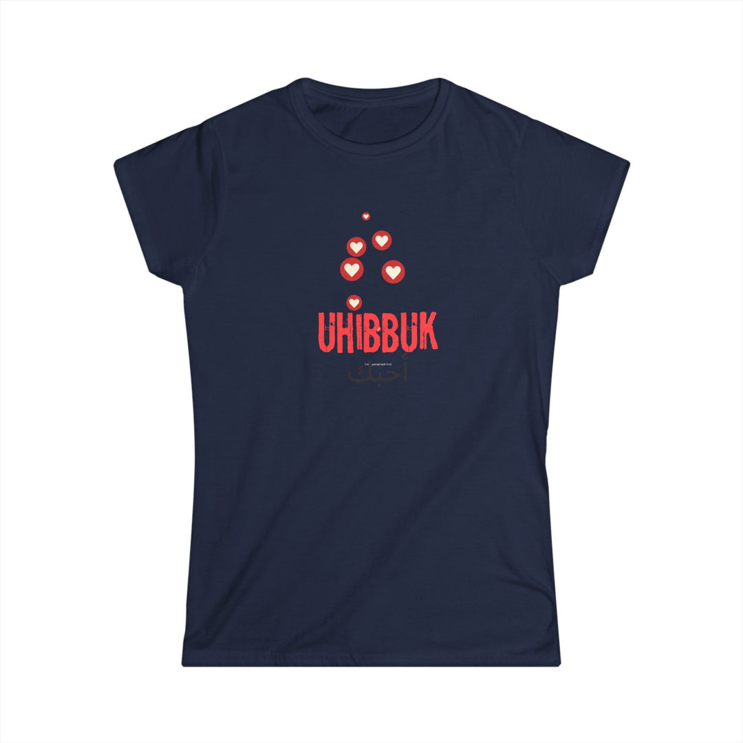 'Uhibbuk' Women's Love Tee - Softstyle Shirt for Heartfelt Moments - Rizzlly
