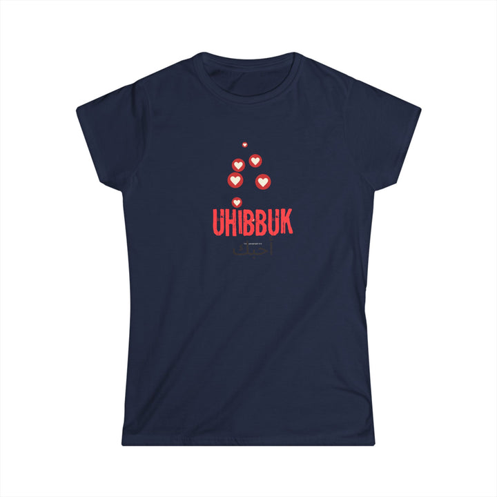 'Uhibbuk' Women's Love Tee - Softstyle Shirt for Heartfelt Moments - Rizzlly