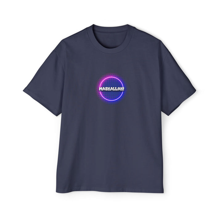 Graphic Oversized Tee - 'Mashallah' Design for Casual Style - Rizzlly