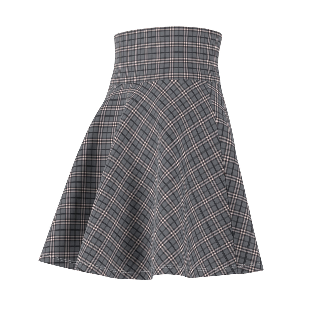 Plaid High-Waist A-Line Skirt - Rizzlly