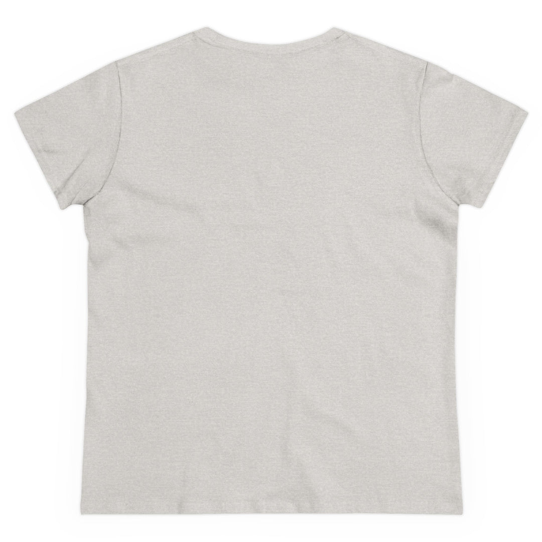 Creative Colorful Women's Midweight Cotton Tee - Light Bulb Design - Rizzlly