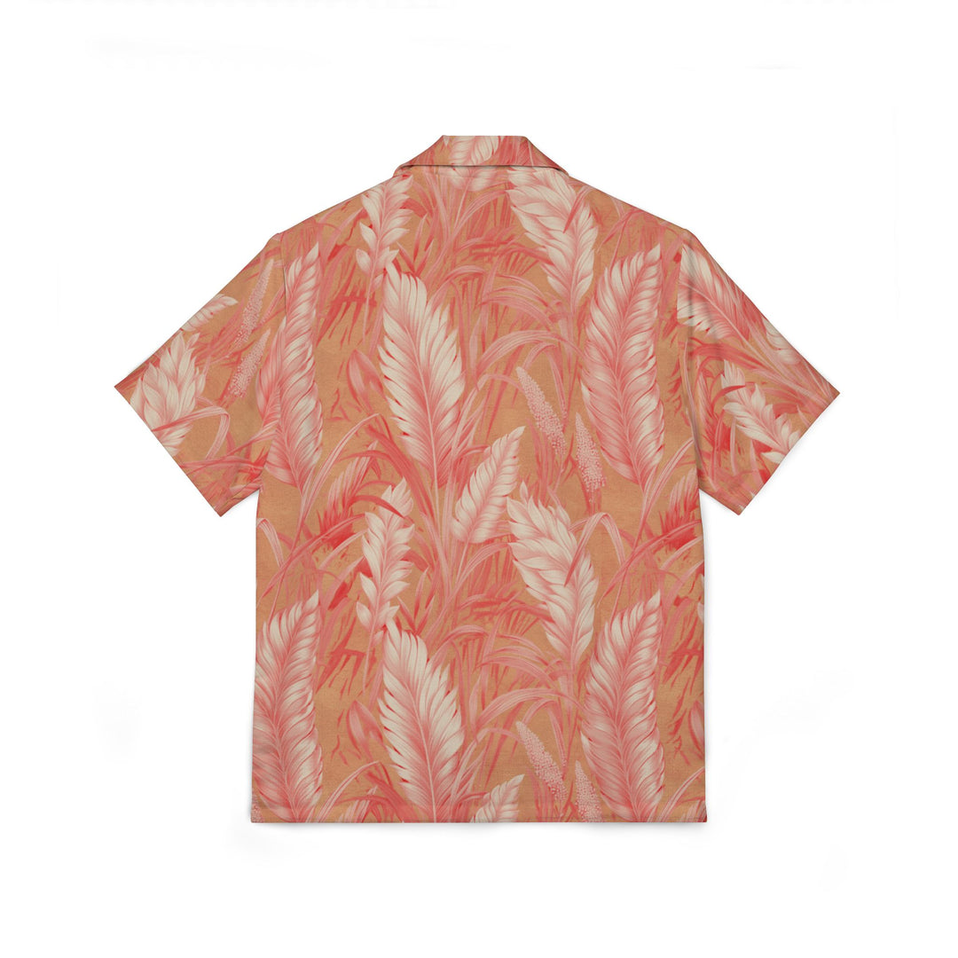 Coral Hawaiian Camp Shirt
