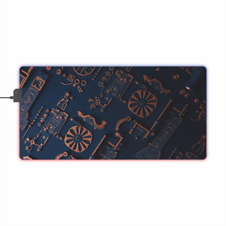 LED Gaming Mouse Pad - Illuminated Tech Design for Gamers