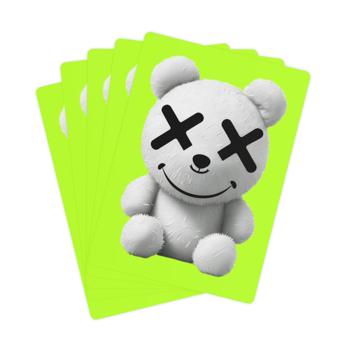 Kawaii Poker Cards Set with Cute Bear Design - Rizzlly