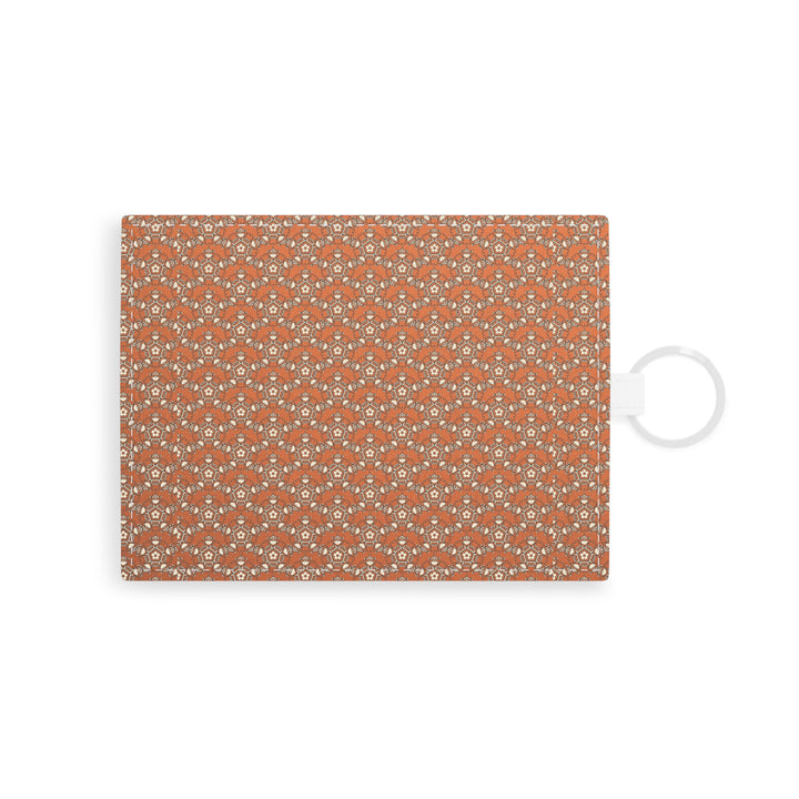 Orange Brown Card Holder